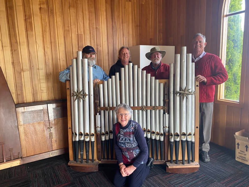 Organ Pipes find new home