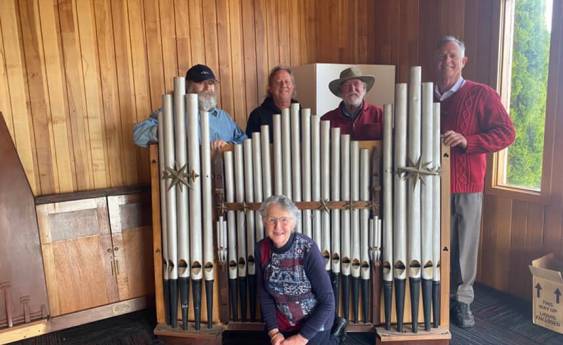 Organ Pipes find new home