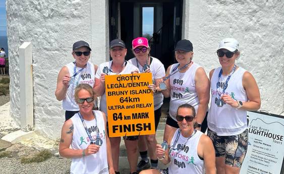 Bruny Island Ultra Marathon, a team effort